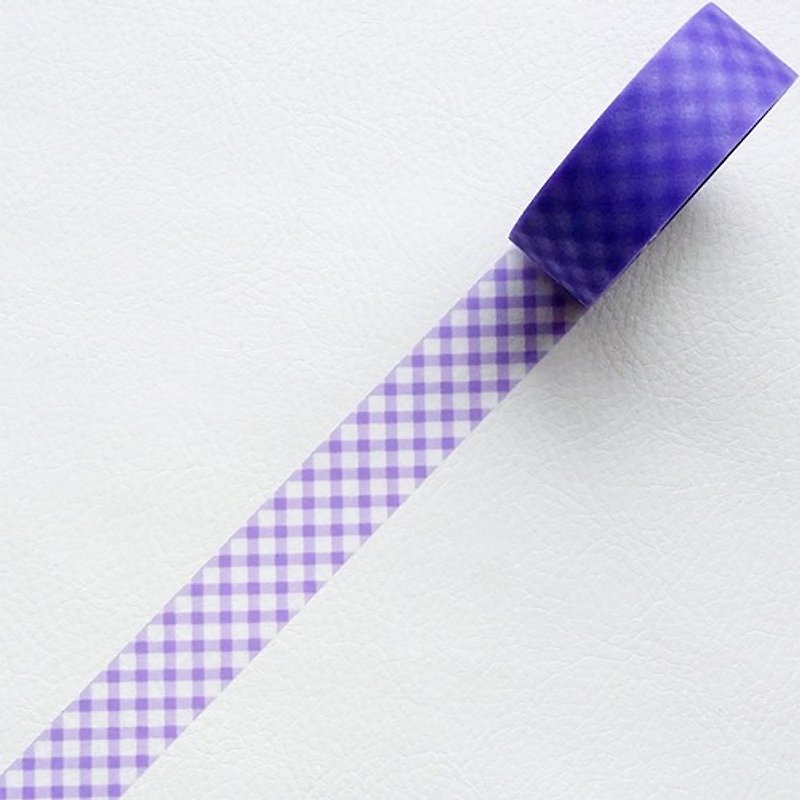 NICHIBAN Petit Joie Mending Tape 花漾膠帶 (PJMD-15S020) - 紙膠帶 - 其他材質 紫色