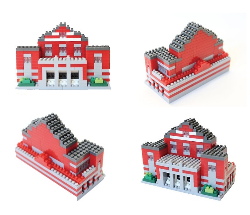NTNU師大建築巡禮--禮堂微型積木 - 其他 - 其他材質 紅色