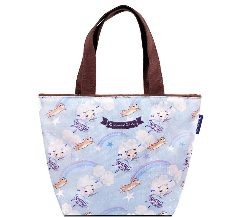 COPLAY  small tote bag-cotton candy girl - กระเป๋าถือ - วัสดุกันนำ้ สีม่วง