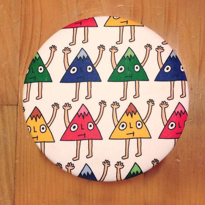 ♫9cm pin➔triangle people - Badges & Pins - Other Metals Multicolor