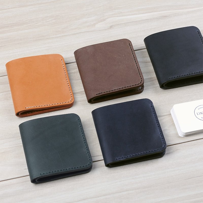 Classic Leather Six Card Short Clip--5 Colors - กระเป๋าสตางค์ - หนังแท้ หลากหลายสี