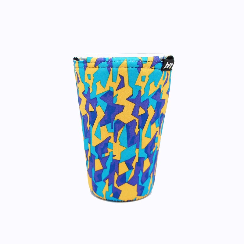 BLR Drink caddy for gogoro Blue & Yellow Camouflage  WD81 - Bikes & Accessories - Other Materials Blue