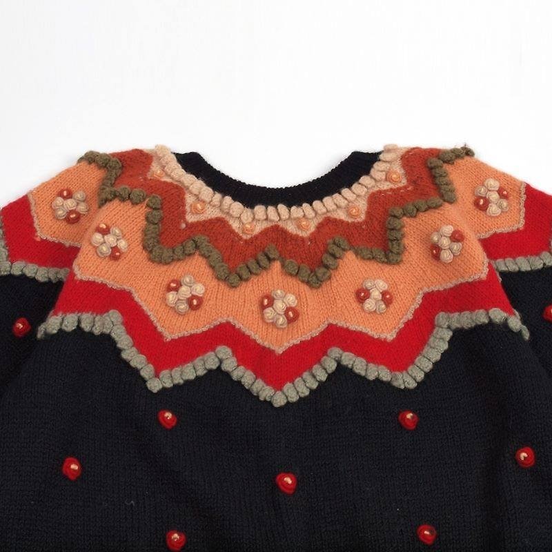 . │Slowly│ cute retro fruit flower - vintage Japanese art retro sweater │vintage forest sweet girl..... - สเวตเตอร์ผู้หญิง - วัสดุอื่นๆ หลากหลายสี