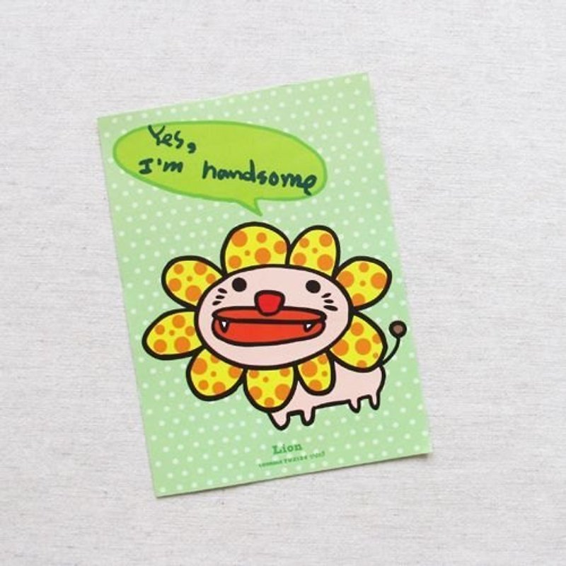 1212 Design funny postcard fun - my handsome - Cards & Postcards - Other Materials Green