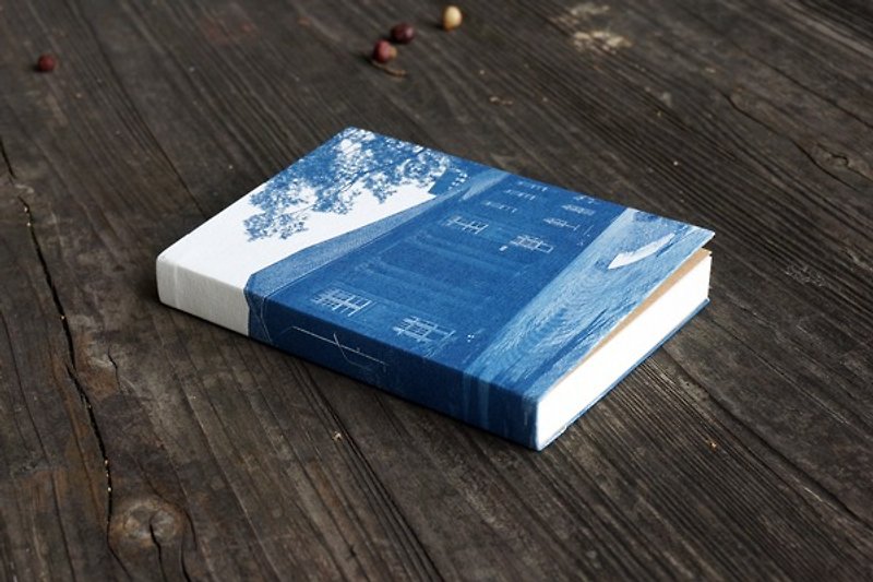 NTU impression handmade cyanotype Notebook - administrative building - Notebooks & Journals - Paper Blue