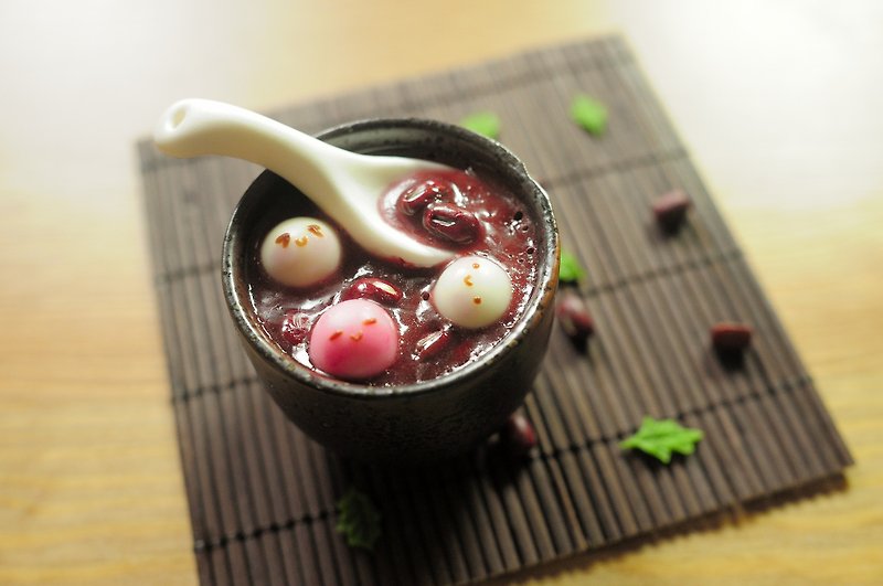 วัสดุอื่นๆ อื่นๆ สีแดง - Sweet Dream*Winter Day*Heart-warming Red Bean Soup/Pure Decoration