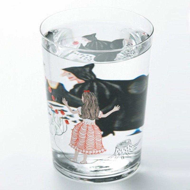 [MSA] D-Bros fairy tale Snow White and the Department of glass engraving glass engraving GLASS Method of drinking fairy tale "Snow White" - แก้วไวน์ - แก้ว สีดำ