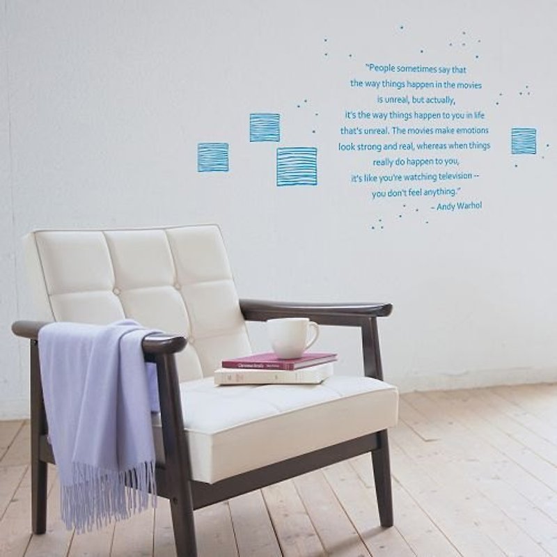 / Movie vs. Life  / Wall Sticker / ECO-Material - Wall Décor - Other Materials Multicolor