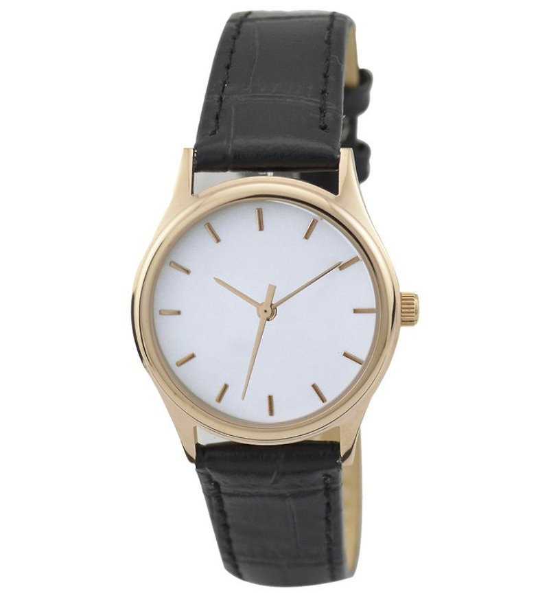 Women's Rose Gold Watch (white face with rose gold bar nails) - Women's Watches - Other Metals White