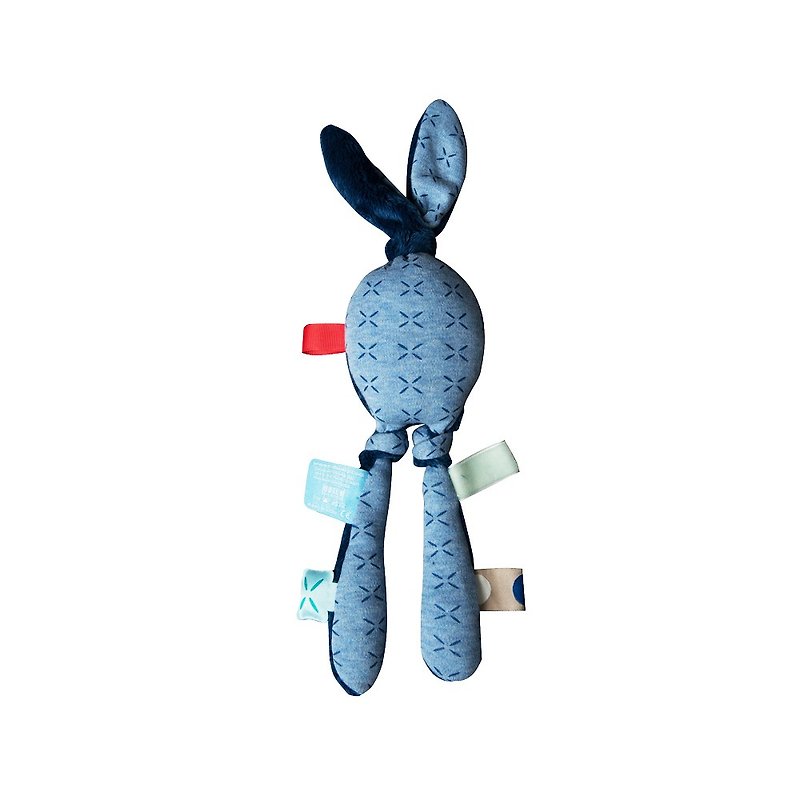 荷蘭Snoozebaby 蟹老闆布標安撫玩偶-Juno 青瓷藍/單一尺寸 - 寶寶/兒童玩具/玩偶 - 棉．麻 藍色
