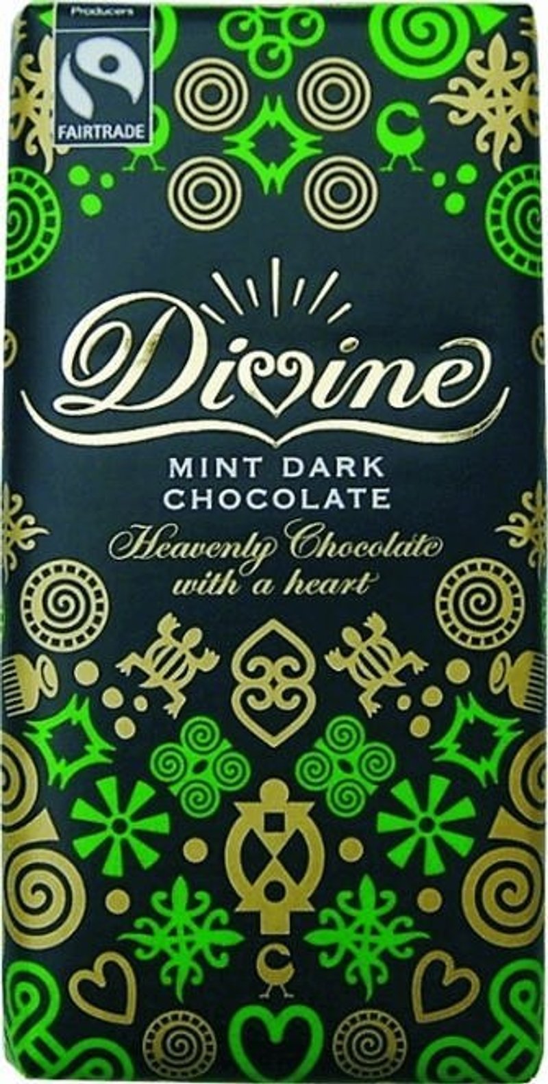 DIVINE dark chocolate mint chocolate _ _ Fair Trade - Cake & Desserts - Fresh Ingredients Multicolor