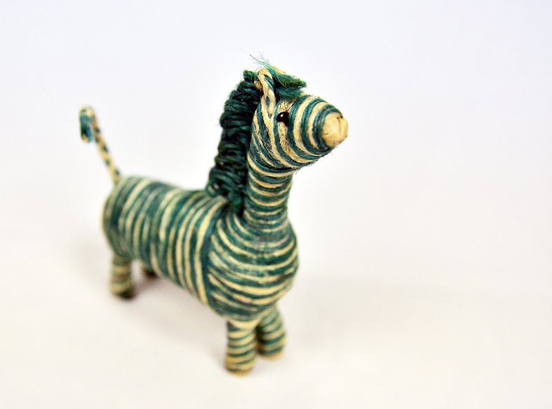 Jute short-legged horse animal _ _ fair trade - Kids' Toys - Plants & Flowers Green