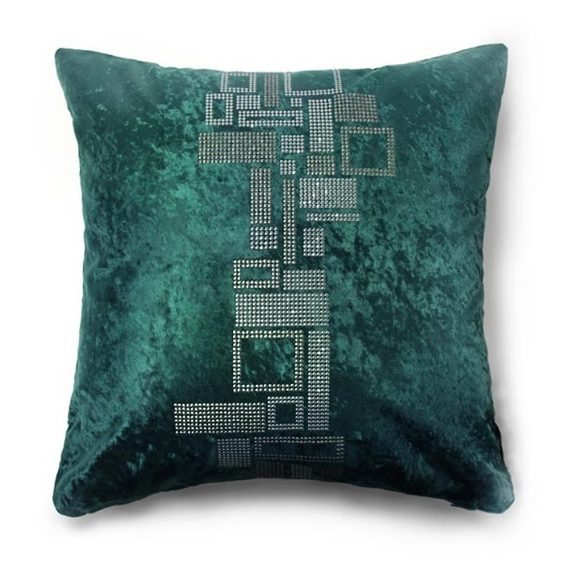 [GFSD] Rhinestone Boutique-Geometric Pop Style-[Stacked] Pillow - Pillows & Cushions - Other Materials Green