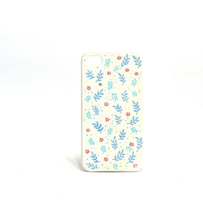 【Spring 春－手繪系列】iPhone 手機殻 - 手機殼/手機套 - 塑膠 白色