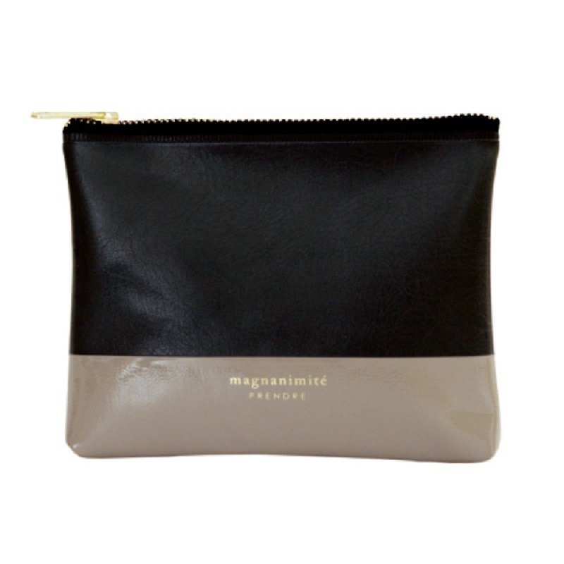 Japan [LABCLIP] Prendre Mini Pouch storage bag (small - zipper) black - กระเป๋าเครื่องสำอาง - พลาสติก สีดำ