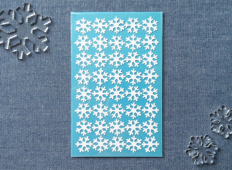 雪花貼紙 - 貼紙 - 防水材質 白色