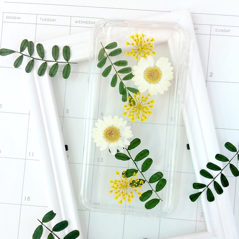 Looking forward to seeing you in October, the real flower phone case - Other - Plastic Green