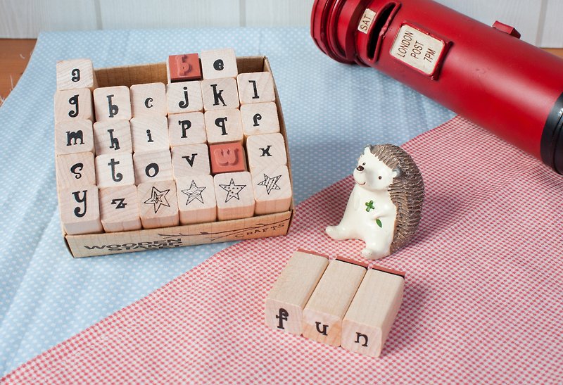 English alphabet stamp set -20 - Stamps & Stamp Pads - Wood 