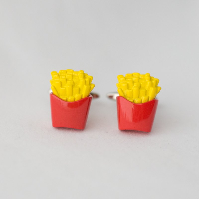 French fries cufflinks CHIPS CUFFLINK - Cuff Links - Other Metals 
