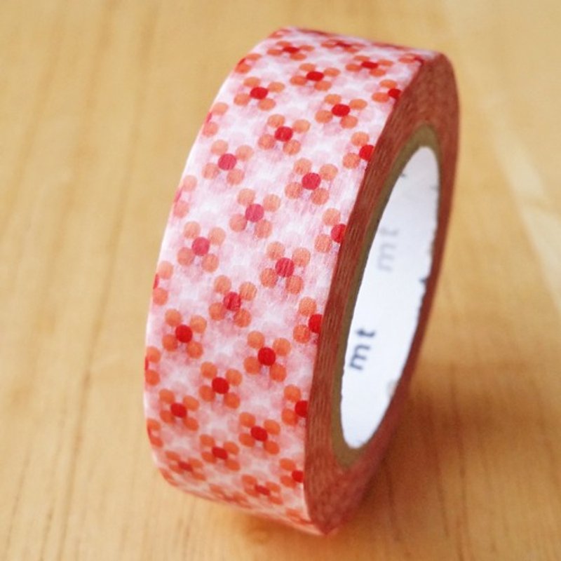 Mt and paper tape Deco [胧点-火(MT01D281)] - Washi Tape - Paper Red