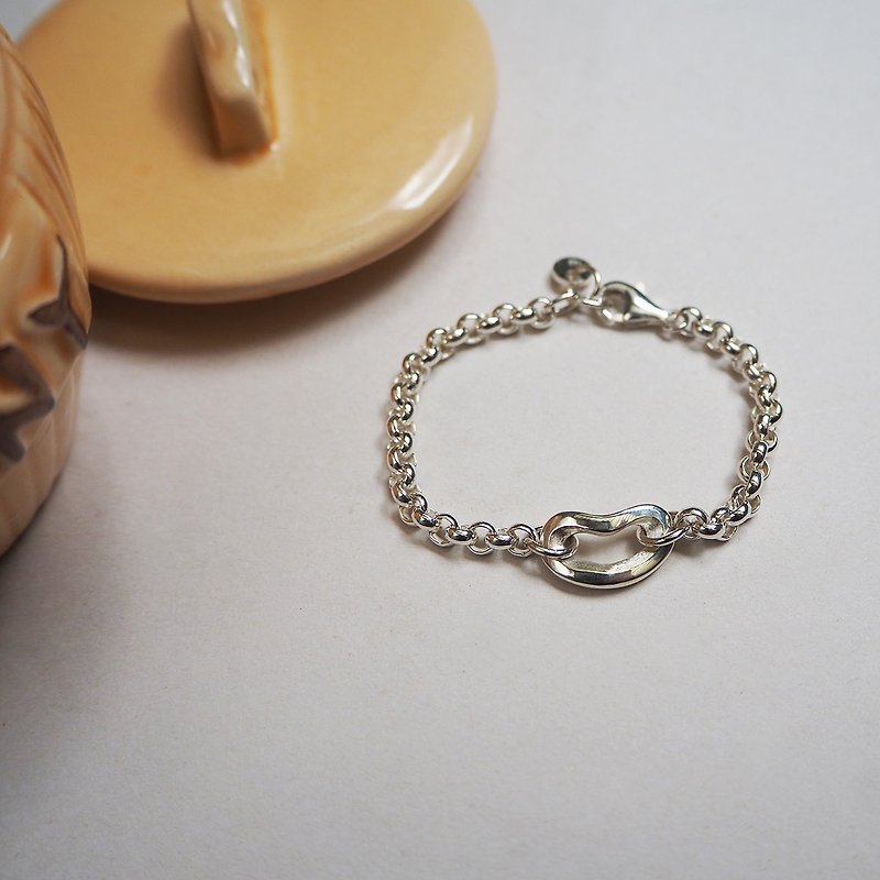 bb laughing heart bracelet | mittag jewelry - ของขวัญวันครบรอบ - เงิน สีเงิน