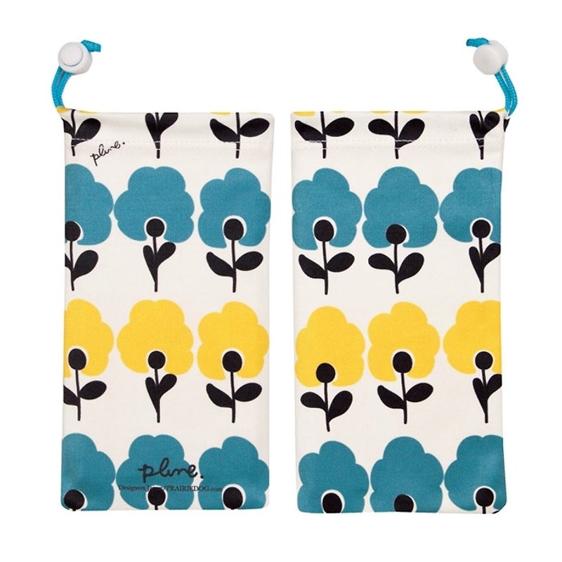Japan KYUKYU Mobile Phone Bag - Blossoming Flower - Phone Cases - Other Materials Blue