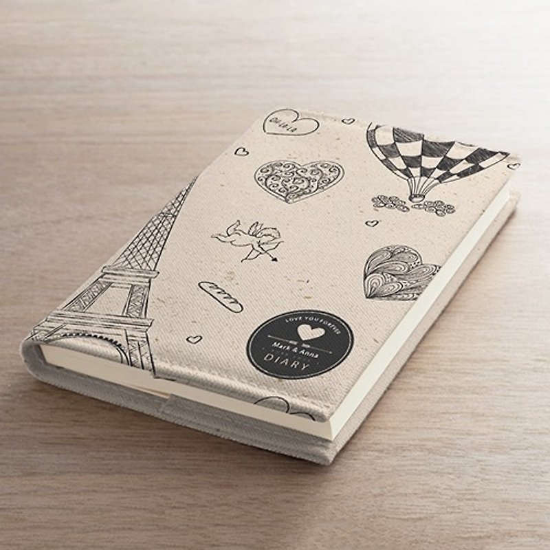 [Valentine's Day] Around the World in cloth book notebook AT2-VLTM1 clothing - สมุดบันทึก/สมุดปฏิทิน - วัสดุอื่นๆ 