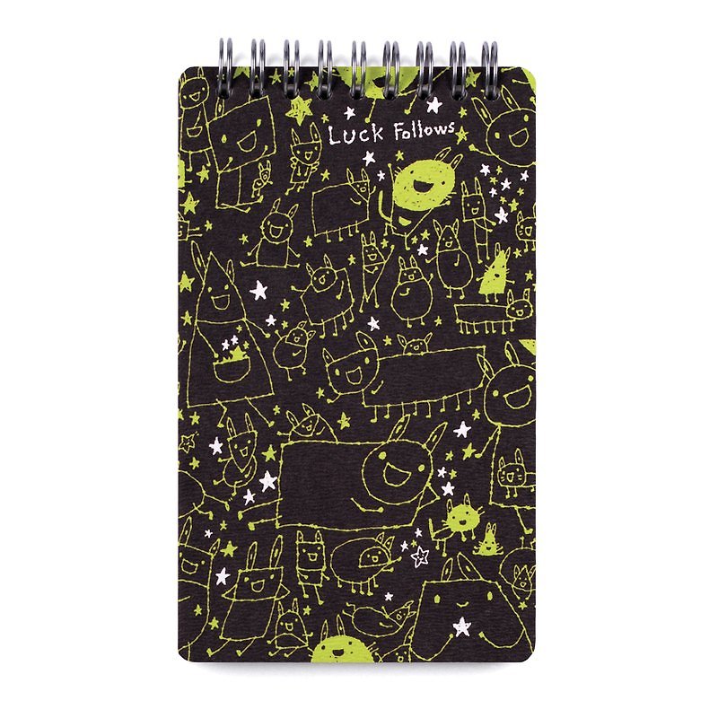 Illustrated Notebook / Luck Leads !! - Notebooks & Journals - Paper Black
