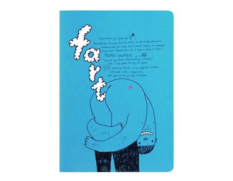 Illustrator notebook / fart runaway - สมุดบันทึก/สมุดปฏิทิน - กระดาษ สีน้ำเงิน