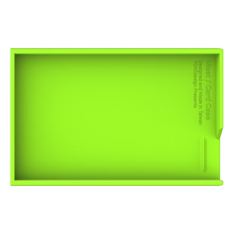 MEET+ business card case/lower cover-green - Card Holders & Cases - Plastic Green