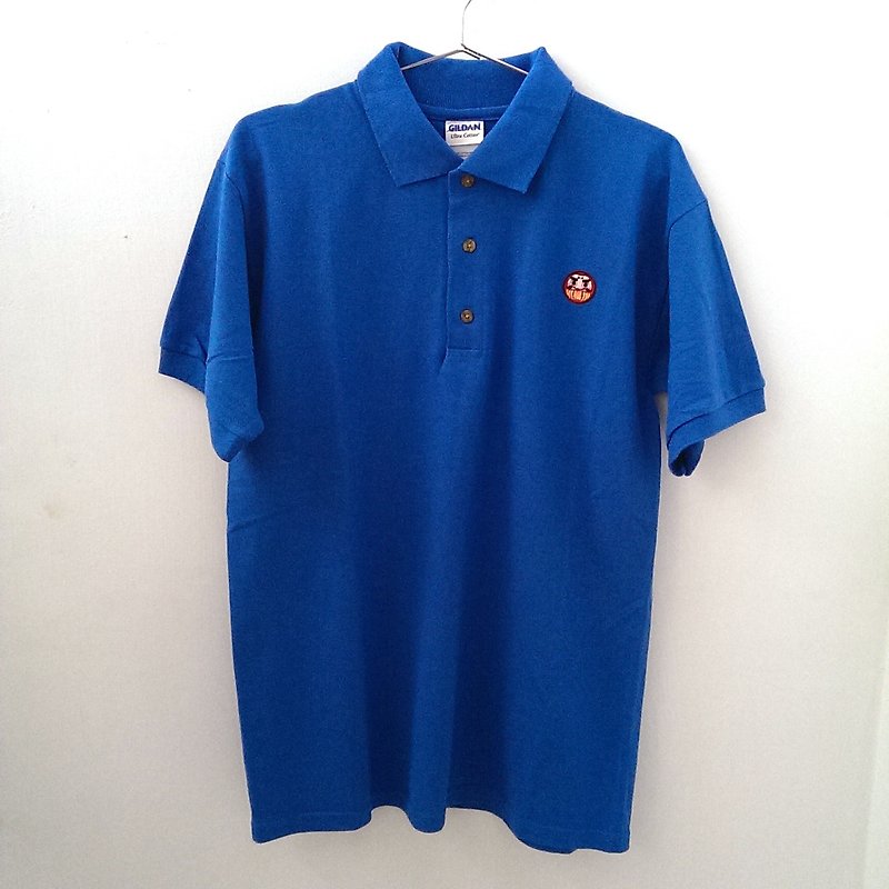 | •R• | 100% American cotton. Seamless tube T | American polo shirt | Dharma X Royal Blue S (out of print) - เสื้อยืดผู้ชาย - วัสดุอื่นๆ 