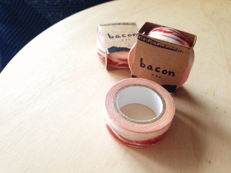Meat bacon food pattern stationary - washi masking tape - Washi Tape - Paper Red