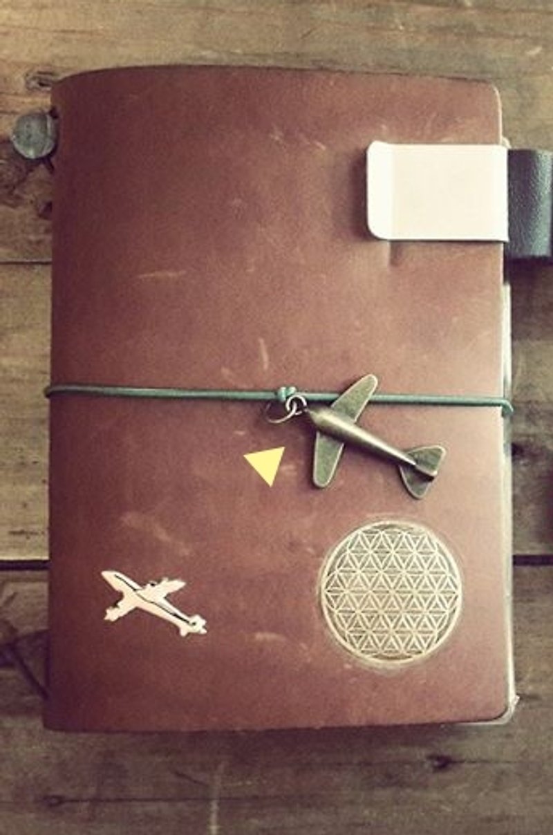 筆記本「束帶」_hello,小飛機 - 其他 - 其他金屬 卡其色
