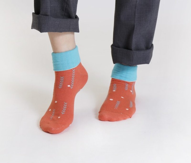 +10・10 more｜Dew 1/2 socks∠Rhododendron - Socks - Other Materials 