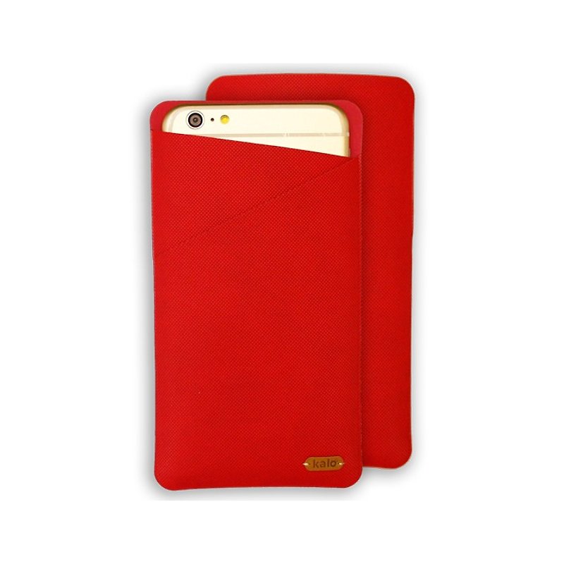 【Kalo】Kalo iPhone6 Fit Bag /iPhone フィットレザーポーチ/ スマホカバー - スマホケース - 防水素材 レッド
