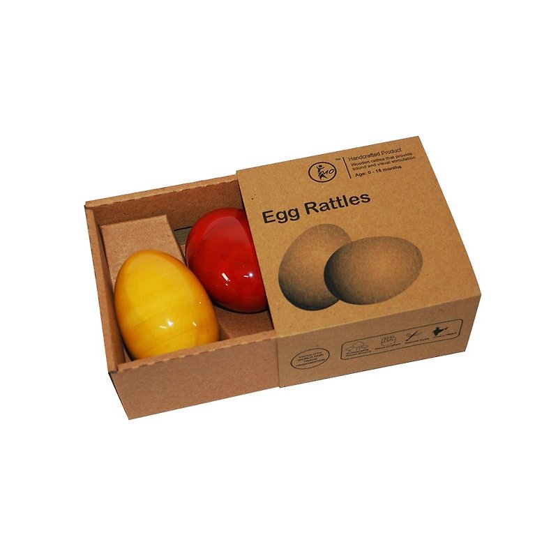 MAYA eggs rattle - ของเล่นเด็ก - ไม้ หลากหลายสี