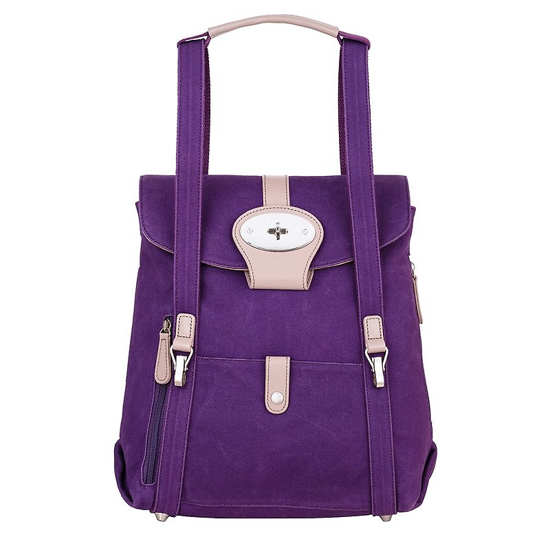 出清品-13吋貝克後背包-紫色 - 後背包/書包 - 其他材質 多色
