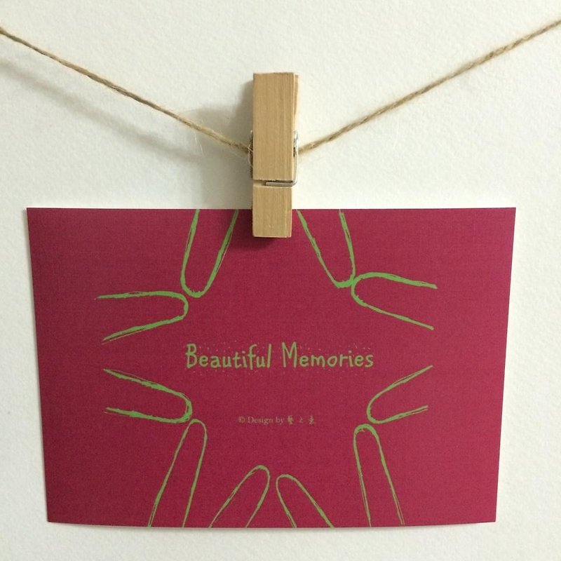 《藝之魚》Beautiful Memories 卡片 明信片 --C0022 - 卡片/明信片 - 紙 粉紅色