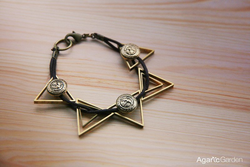 ▲ bronze triangle geometric avant-garde - Bracelets - Necklaces - Dual - Bracelets - Other Metals 