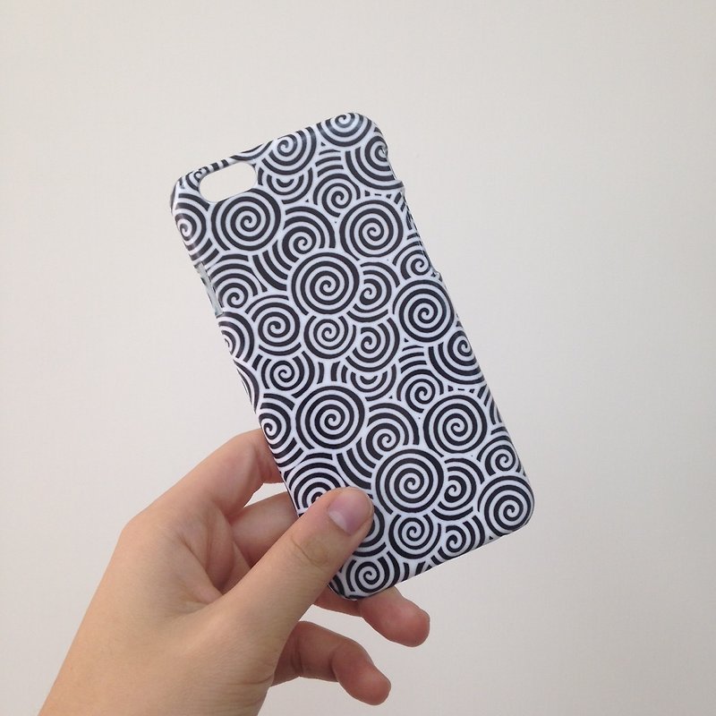 Japanese waves pattern black and white 31 3D Full Wrap Phone Case, available for  iPhone 7, iPhone 7 Plus, iPhone 6s, iPhone 6s Plus, iPhone 5/5s, iPhone 5c, iPhone 4/4s, Samsung Galaxy S7, S7 Edge, S6 Edge Plus, S6, S6 Edge, S5 S4 S3  Samsung Galaxy Note  - Other - Plastic 