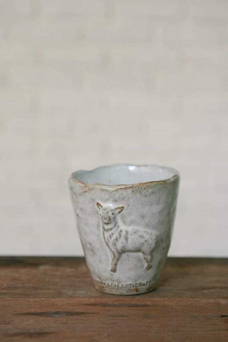 Yarnnkarn手工瓷器系列/ 小羊杯 - 茶壺/茶杯/茶具 - 其他材質 白色