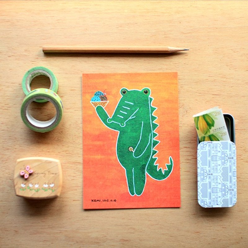 Postcard ∣ My Dream Little Green - Cards & Postcards - Paper Multicolor