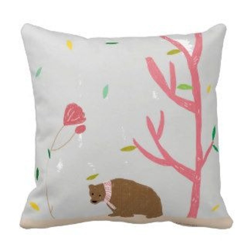 Smiling Bear オーストラリアオリジナル枕カバー - 置物 - その他の素材 ピンク