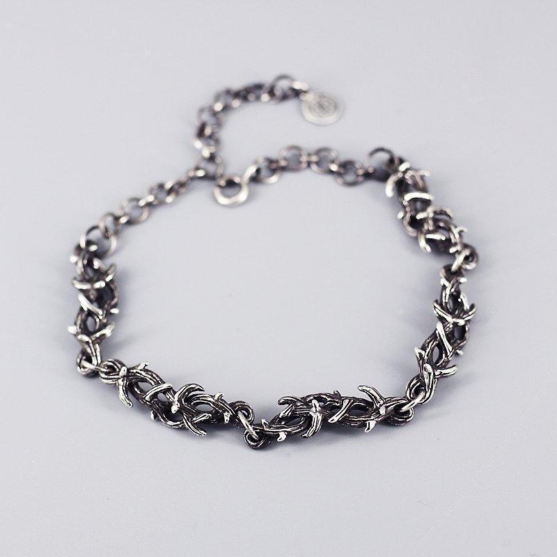 s925 Sterling Silver Bracelet-Thorns - Bracelets - Sterling Silver Silver