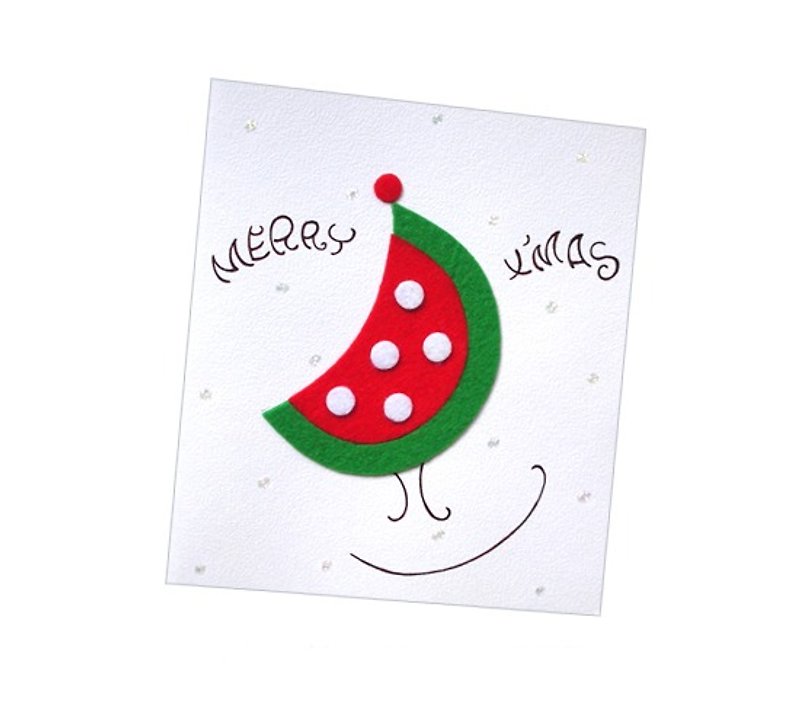 手作りカード_クリスマススマイルシリーズ...クリスマスカード、クリスマス - カード・はがき - 紙 レッド