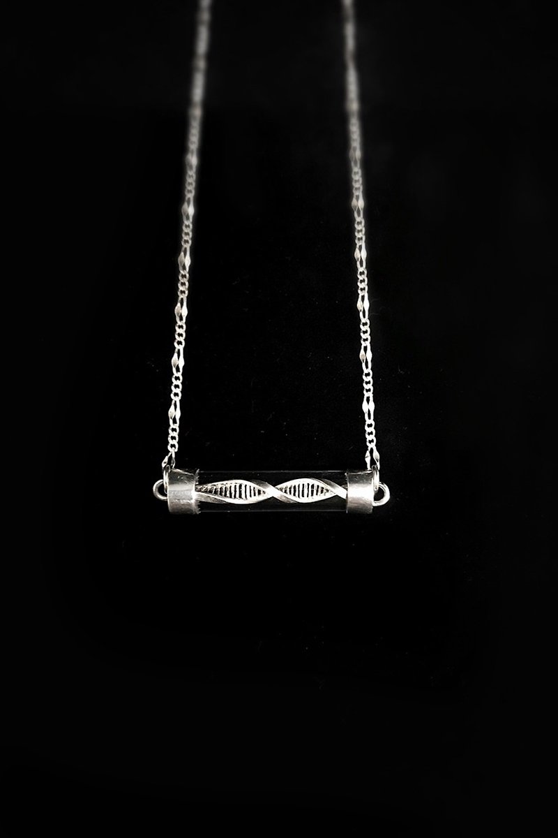 GENE/genetic unit 925 Silver necklace - สร้อยคอ - เงิน สีเงิน