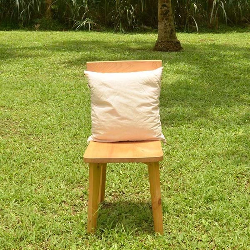 Hinoki-Flake-Filled Pillow(size S) - Pillows & Cushions - Wood Brown