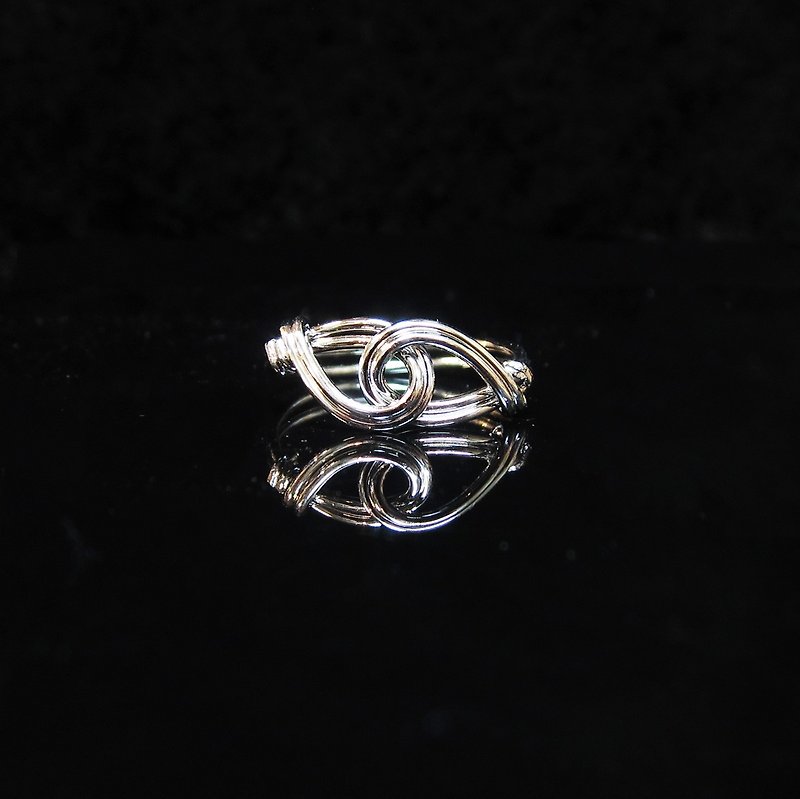 Winwing metal wire braided ring-[Promise Ring 201314]. Memorial ring. Lovers' Ring - แหวนคู่ - โลหะ สีเหลือง