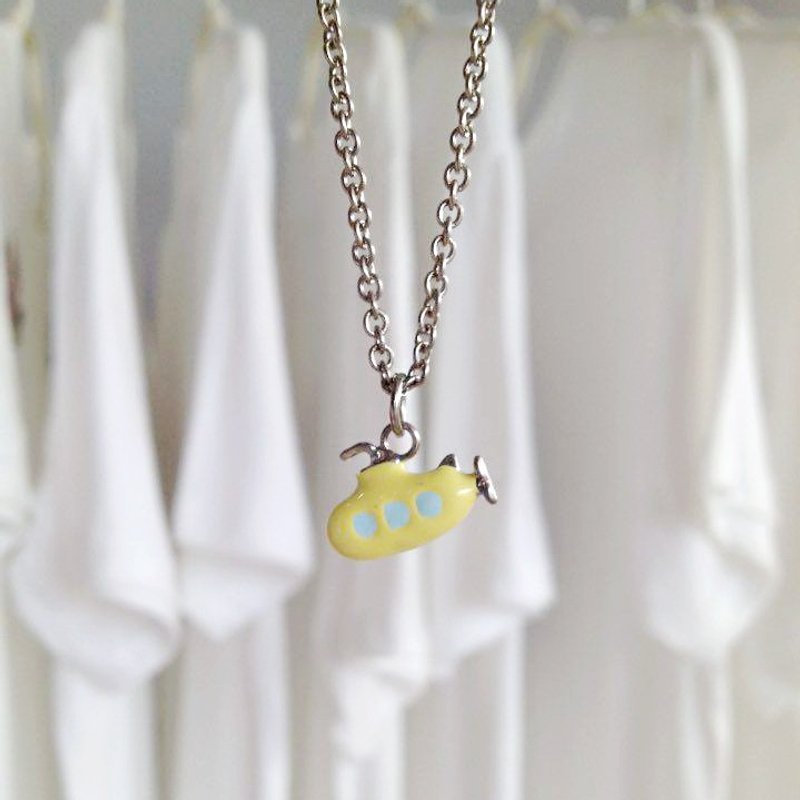 Little yellow submarine Necklace, Little yellow submarine Pendant