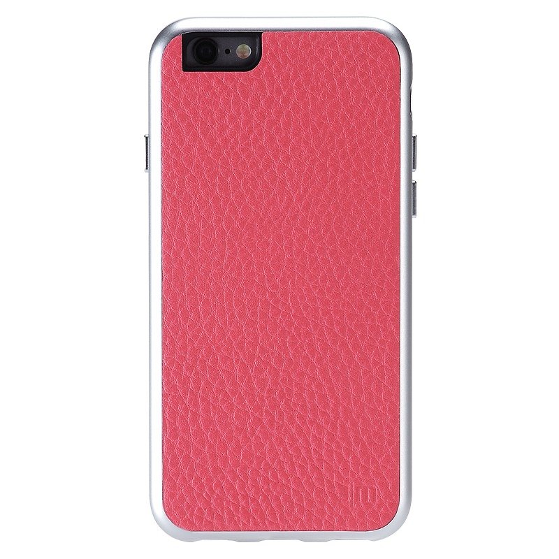 AluFrame Leather iPhone 6/6s 絶妙なアルミフレーム レザー電話ケース - スマホケース - 革 ピンク